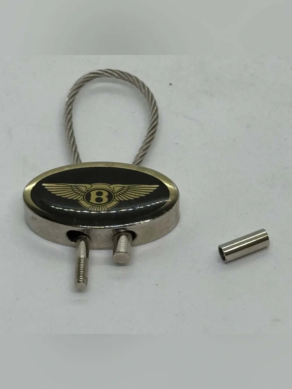 Authentic Bentley Flying B Metal Keychain Luxury Automotive Key Chain